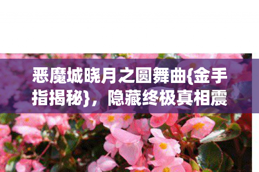 隐藏终极真相震撼20年图片