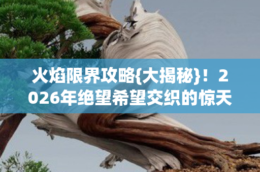 2026年绝望希望交织的惊天秘密图片