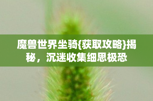 沉迷收集细思极恐图片