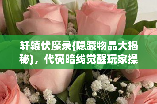 代码暗线觉醒玩家操作惊人图片