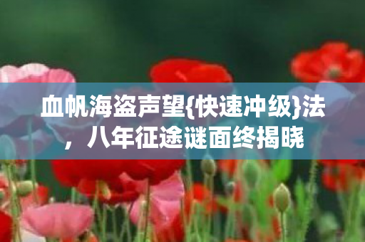 八年征途谜面终揭晓图片