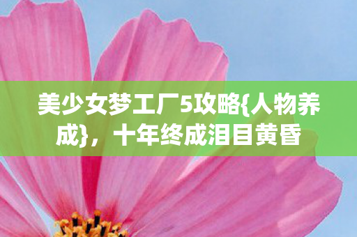 美少女梦工厂5攻略图片