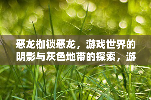 游戏世界的阴影与灰色地带的探索图片
