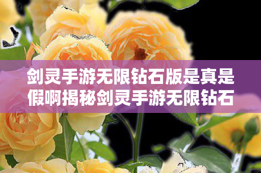 剑灵手游无限钻石版是真是假啊揭秘剑灵手游无限钻石版背后的真相,揭秘,剑灵手游无限钻石版背后的真相 剑灵手游无限钻石版是真是假啊揭秘剑灵手游无限钻石版背后的真相,揭秘,剑灵手游无限钻石版背后的真相