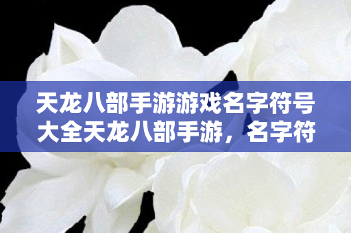 天龙八部手游游戏名字符号大全天龙八部手游图片