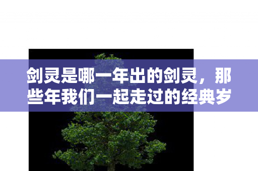 剑灵是哪一年出的剑灵，那些年我们一起走过的经典岁月，那些年我们一起走过的经典岁月，2013年剑灵问世