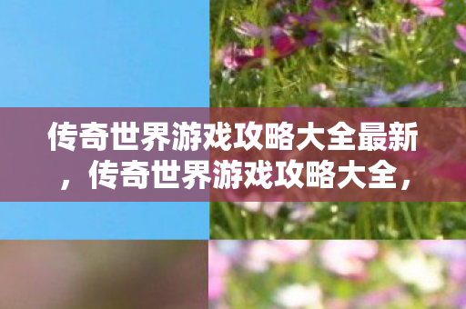传奇世界游戏攻略大全最新图片