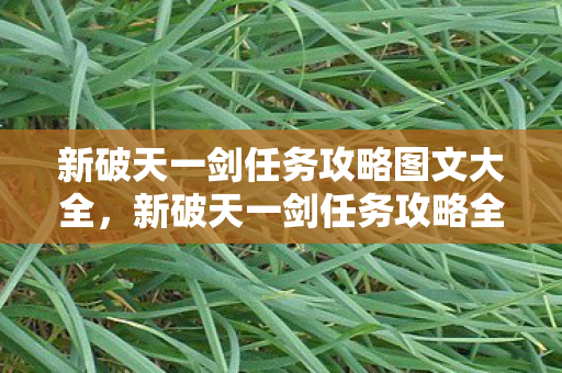 新破天一剑任务攻略图文大全图片