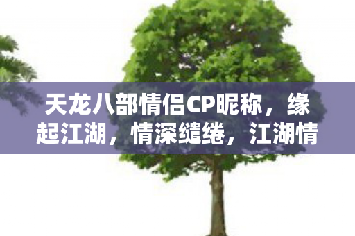 天龙八部情侣昵称大盘点图片