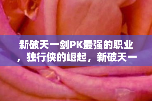 新破天一剑PK最强的职业,独行侠的崛起,新破天一剑,独行侠PK崛起,成为最强职业 新破天一剑PK最强的职业,独行侠的崛起,新破天一剑,独行侠PK崛起,成为最强职业