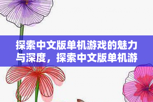 探索中文版单机游戏的魅力与深度图片