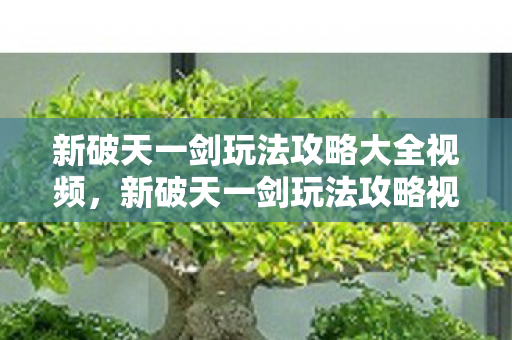 新破天一剑玩法攻略大全视频，新破天一剑玩法攻略视频全解析