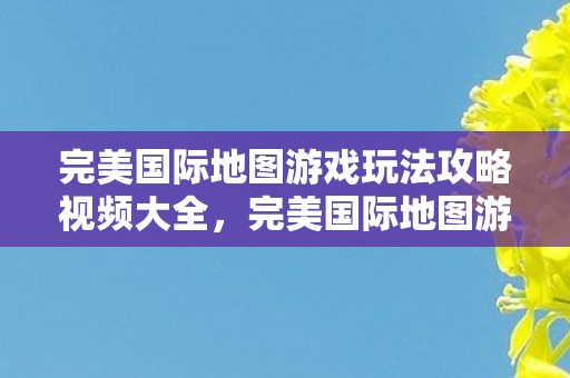 完美国际地图游戏玩法攻略视频全解析图片