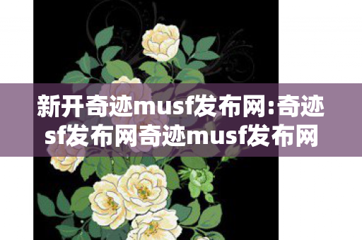 奇迹sf发布网奇迹musf发布网新开服图片