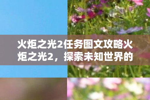 火炬之光2任务图文攻略火炬之光2，探索未知世界的奇妙任务，火炬之光2任务攻略，探索未知世界的奇妙冒险