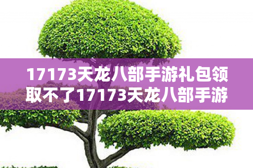 17173天龙八部手游礼包领取不了17173天龙八部手游礼包领取全攻略图片
