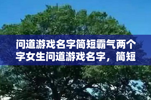 问道游戏名字简短霸气两个字女生问道游戏名字,简短霸气,尽显女性魅力,简短霸气的女生问道游戏名字 问道游戏名字简短霸气两个字女生问道游戏名字,简短霸气,尽显女性魅力,简短霸气的女生问道游戏名字