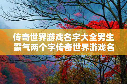 传奇世界游戏名字大全男生霸气两个字传奇世界游戏名字大全男生霸气图片