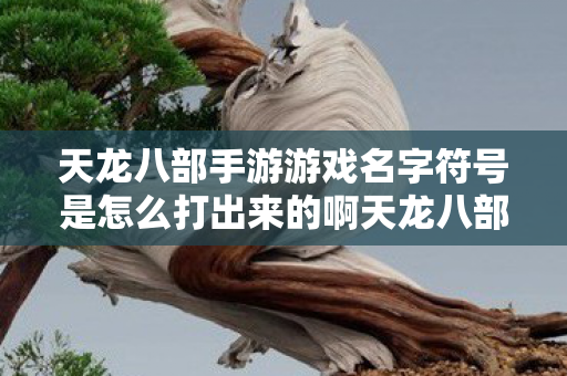 天龙八部手游游戏名字符号是怎么打出来的啊天龙八部手游图片