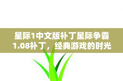 星际1中文版补丁星际争霸1.08补丁，经典游戏的时光机，星际争霸1.08补丁，重温经典，时光机启动