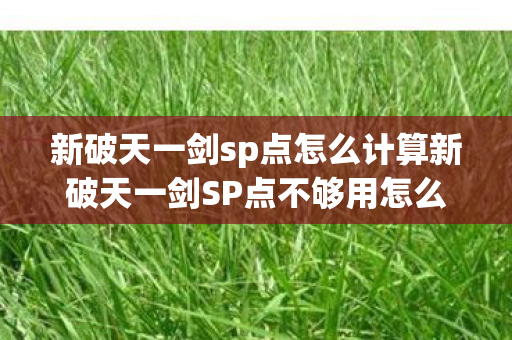 新破天一剑sp点怎么计算新破天一剑SP点不够用怎么办,新破天一剑SP点计算及不够用解决方案 新破天一剑sp点怎么计算新破天一剑SP点不够用怎么办,新破天一剑SP点计算及不够用解决方案