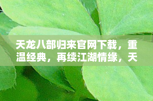 天龙八部手游官网下载 重温经典江湖图片