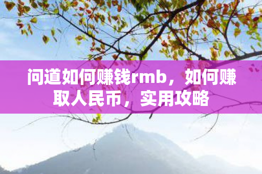 问道如何赚钱rmb,如何赚取人民币,实用攻略 问道如何赚钱rmb,如何赚取人民币,实用攻略