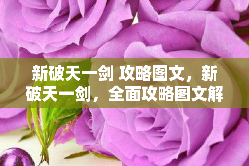 新破天一剑 攻略图文,新破天一剑,全面攻略图文解析 新破天一剑 攻略图文,新破天一剑,全面攻略图文解析