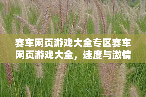 赛车网页游戏大全专区赛车网页游戏大全图片