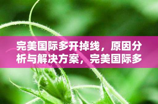 原因分析与解决方案图片