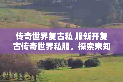 传奇世界复古私 服新开复古传奇世界私服图片