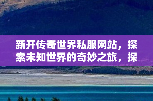 探索新开传奇世界私服网站图片