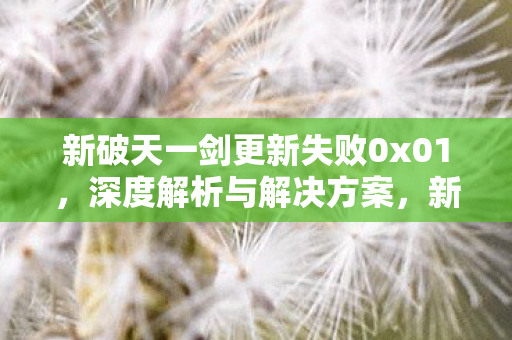 新破天一剑更新失败0x01,深度解析与解决方案,新破天一剑更新失败0x01,深度解析与解决方案 新破天一剑更新失败0x01,深度解析与解决方案,新破天一剑更新失败0x01,深度解析与解决方案