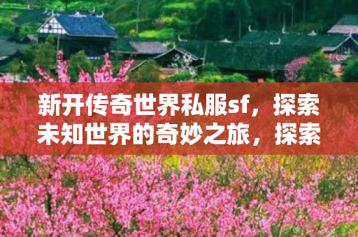 探索新开传奇世界私服sf的奇妙之旅图片