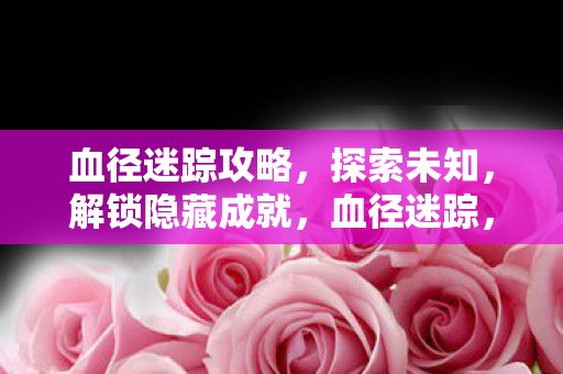 血径迷踪攻略，探索未知，解锁隐藏成就，血径迷踪，解锁隐藏成就，探索未知之旅