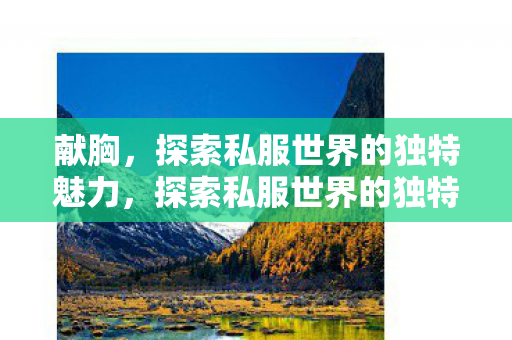 献胸,探索私服世界的独特魅力,探索私服世界的独特魅力 献胸,探索私服世界的独特魅力,探索私服世界的独特魅力