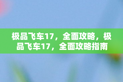 极品飞车17图片