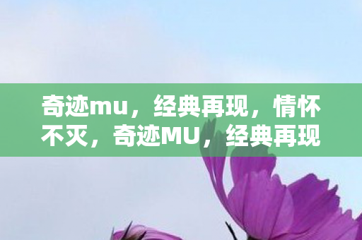奇迹mu图片