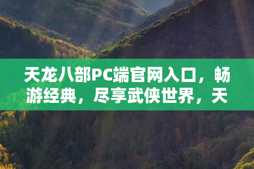 天龙八部PC端官网入口图片