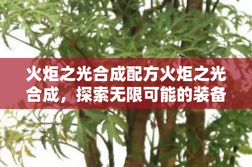 火炬之光合成配方火炬之光合成图片