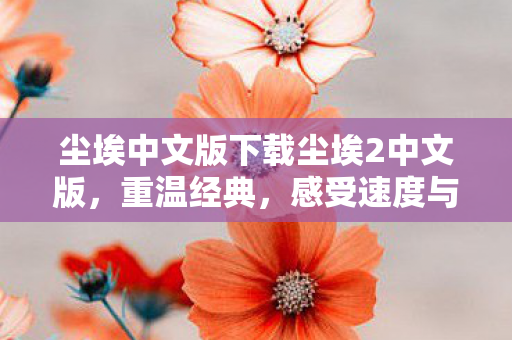尘埃中文版下载尘埃2中文版图片