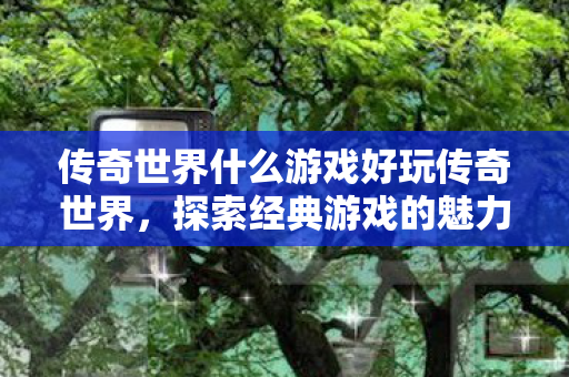 传奇世界什么游戏好玩传奇世界图片