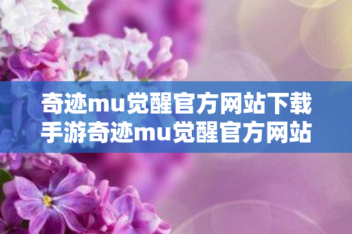 奇迹mu觉醒官方网站下载手游奇迹mu觉醒官方网站下载指南图片