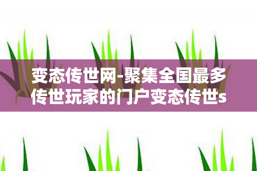 聚集全国最多传世玩家的门户变态传世sf发布网新服图片