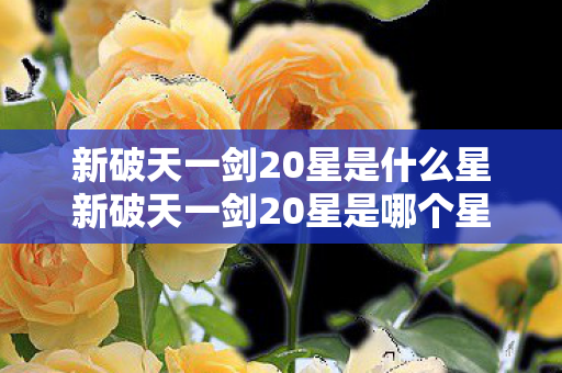 新破天一剑20星是什么星新破天一剑20星是哪个星球图片