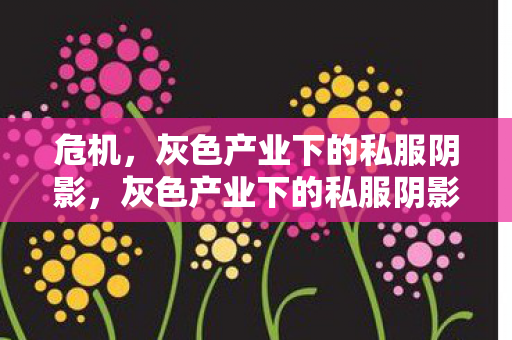 灰色产业下的私服阴影图片