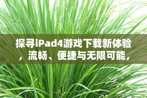 探寻iPad4游戏下载新体验图片