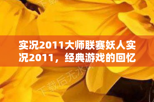 实况2011大师联赛妖人实况2011图片