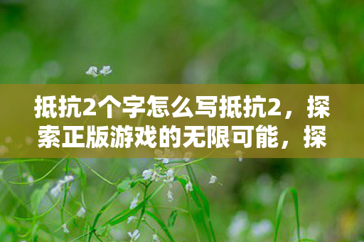 抵抗2个字怎么写抵抗2图片