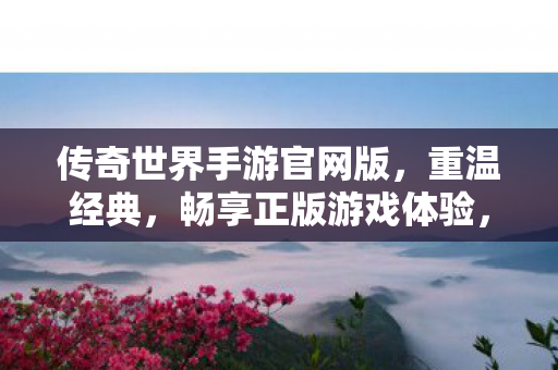 传奇世界手游官网版图片
